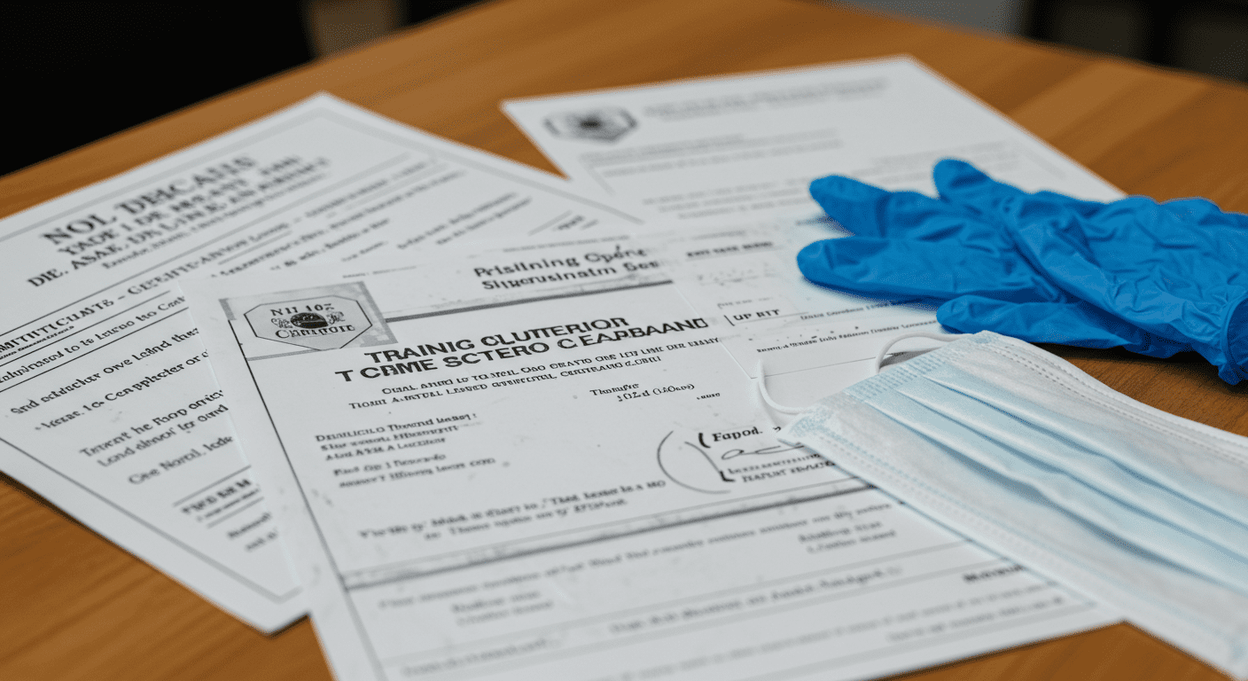 Crime Scene Cleanup Training Materials