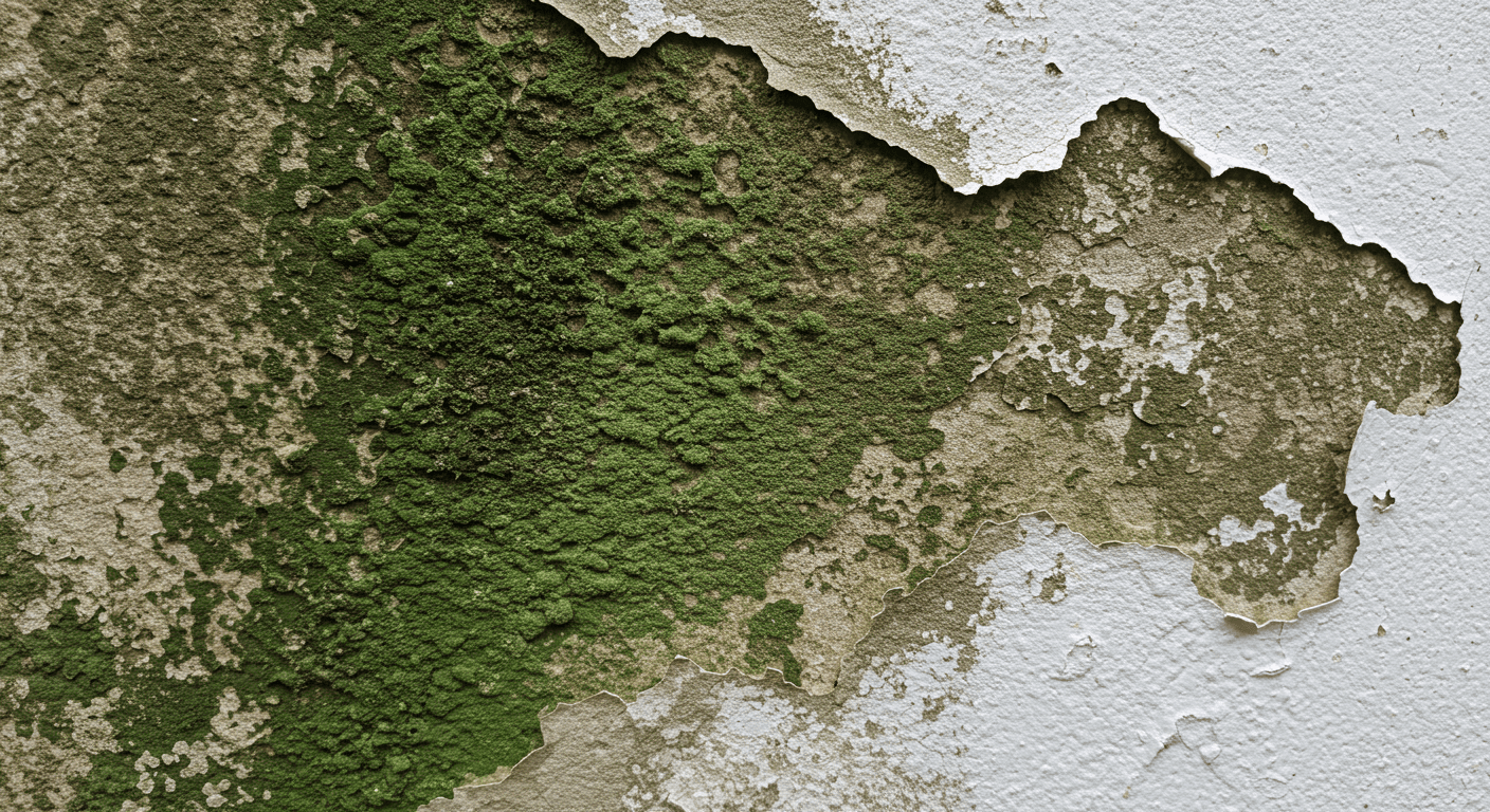 Green Mold on Wall
